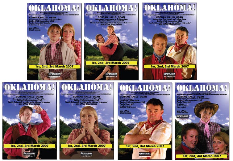 Oban Oklahoma Click here to download  the low resolution posters - suitable for printing at home but not for press/Advertising Work