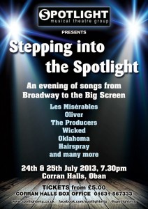 stepping into spotlight poster